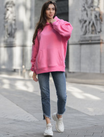 Damska bluza Staff pink oversize fleece