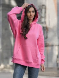 Damska bluza Staff pink oversize fleece