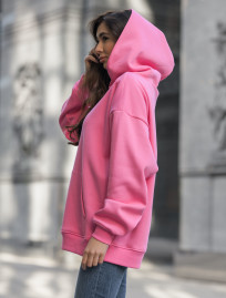 Damska bluza Staff pink oversize fleece