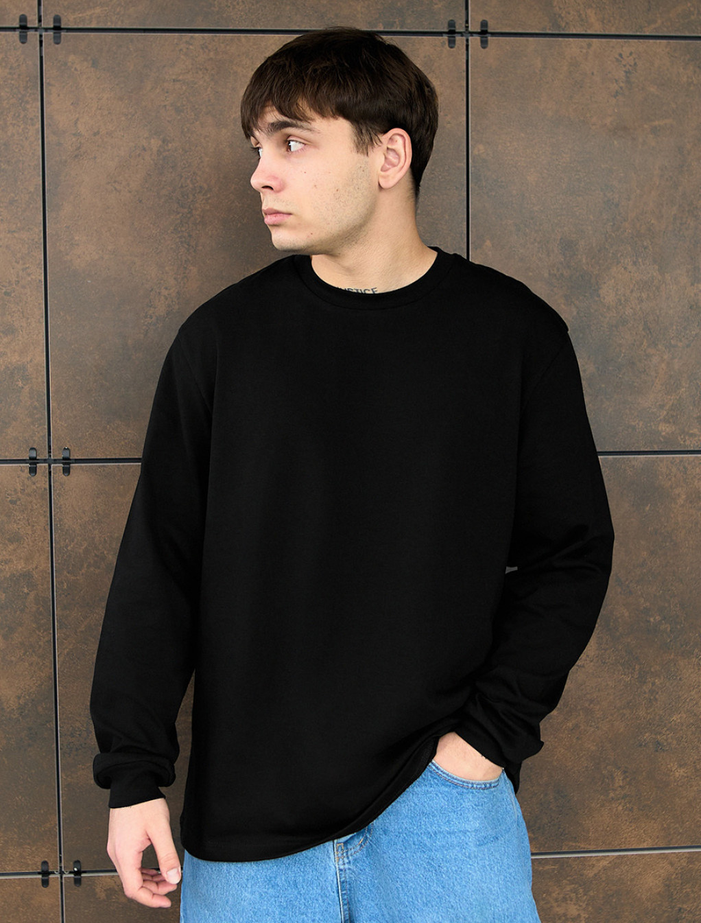 Longsleeve Staff black oversize