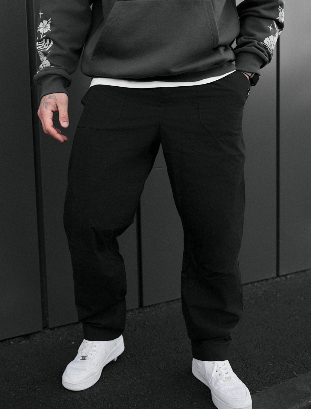 Spodnie Staff rea black