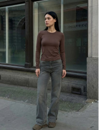 Longsleeve Staff fir brown