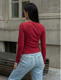 Longsleeve Staff fir bordo