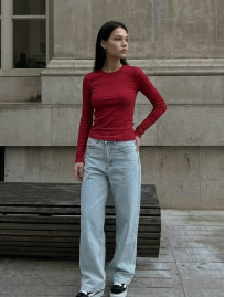 Longsleeve Staff fir bordo