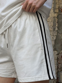 Komplet koszulka + spodenki Staff pry white & black