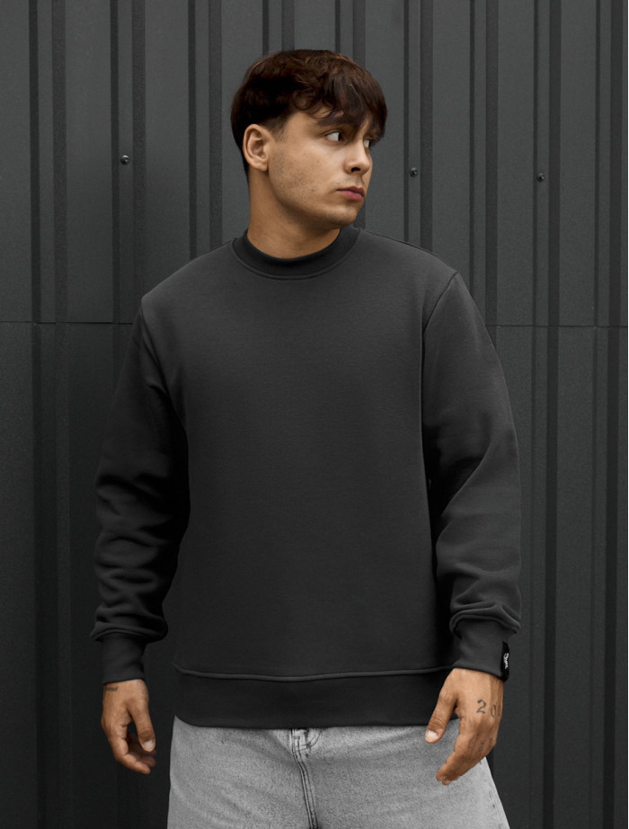 Bluza Staff dark gray basic fleece