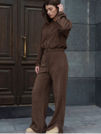 Dres Staff po brown fleece