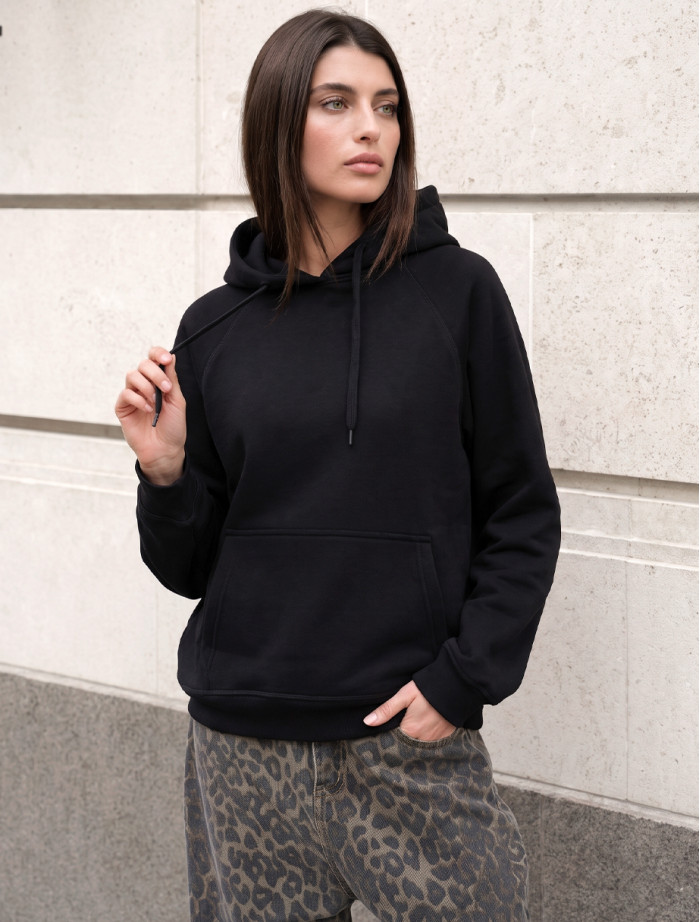 Bluza Staff ry black oversize fleece