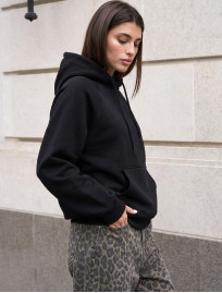 Bluza Staff ry black oversize fleece