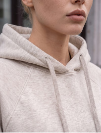 Bluza Staff ry beige melange oversize fleece