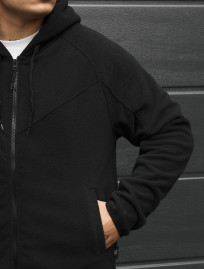 Bluza Staff tan zip black fleece