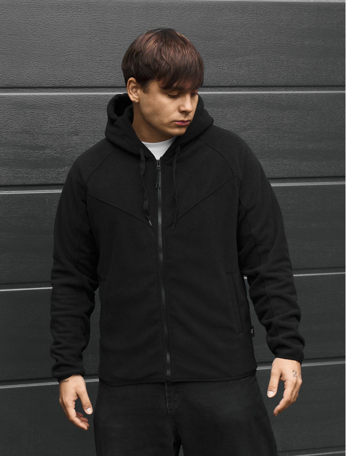Bluza Staff tan zip black fleece