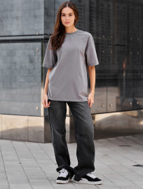 Damska koszulka Staff li gray oversize