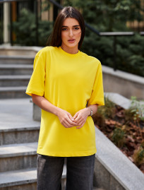 Damska koszulka Staff li yellow oversize