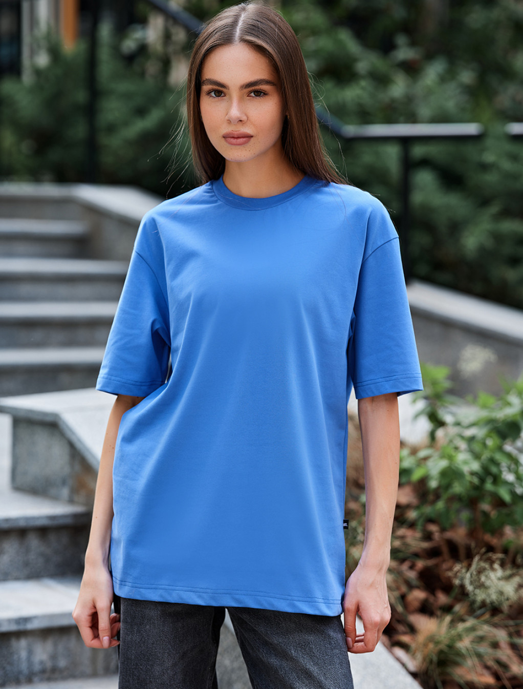 Damska koszulka Staff li blue oversize