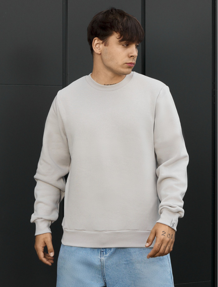 Bluza Staff light gray basic fleece