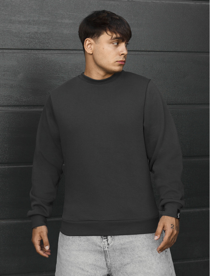 Bluza Staff  dark gray basic fleece