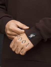 Bluza Staff dark brown basic fleece