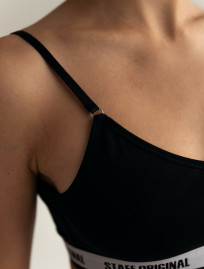 Biustonosz damski Staff nak logo black