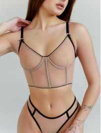 Majtki Staff uni beige & black