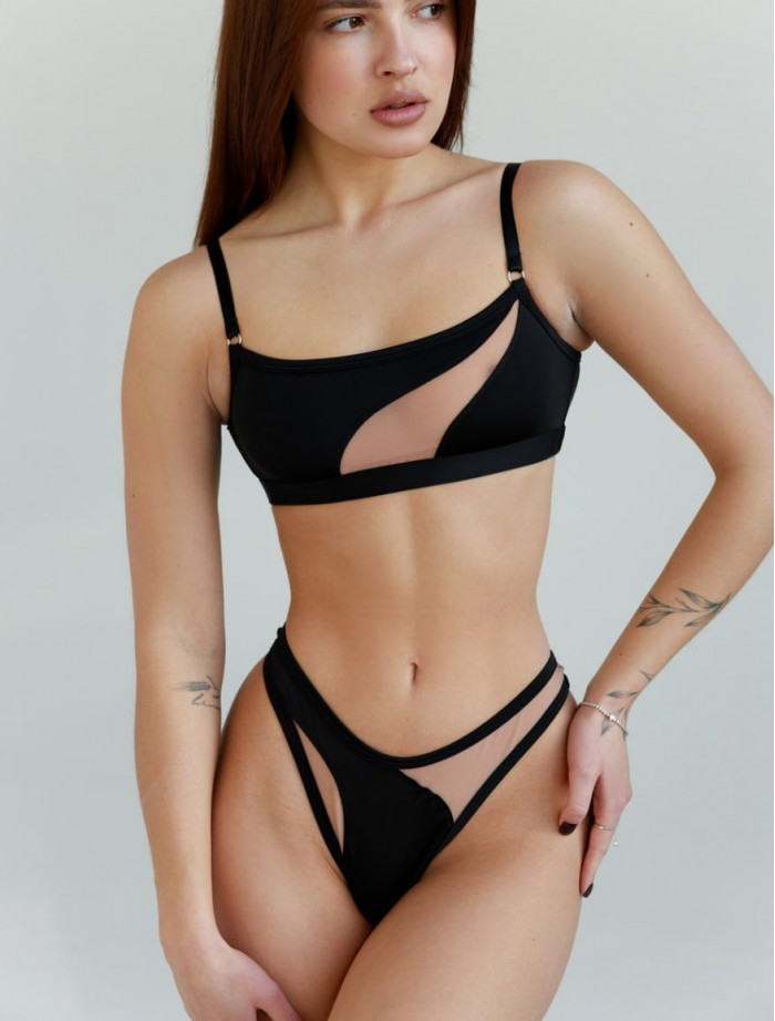 Biustonosz Staff wa black & beige