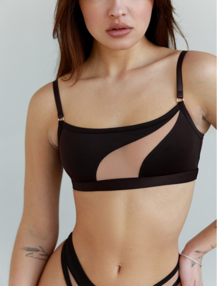 Biustonosz Staff wa dark brown & beige