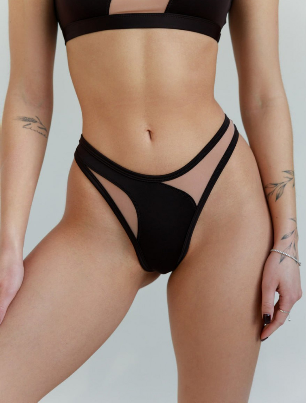 Majtki Staff wa dark brown & beige