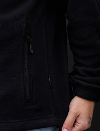 Bluza z kapturem Staff zip black fleece