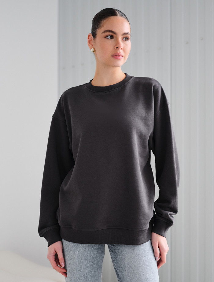 Damska bluza Staff fa dark gray oversize