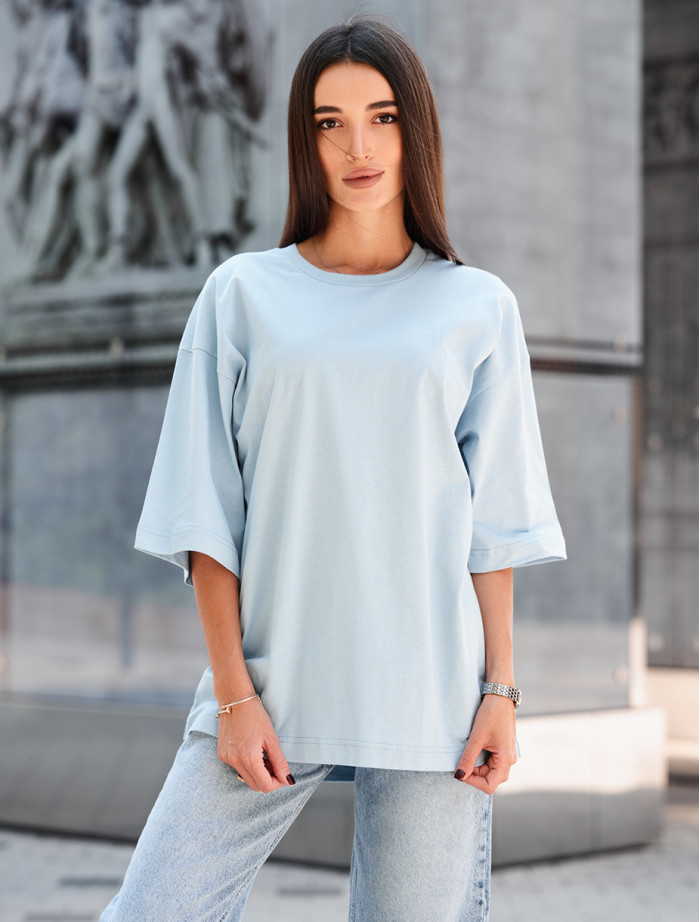 Koszulka Staff ri light blue oversize