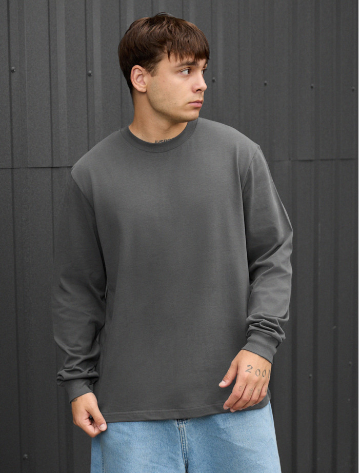 Longsleeve Staff gray oversize