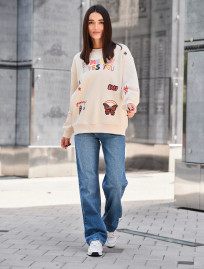 Bluza Staff loves you oversize fleece
