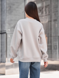 Bluza Staff light gray oversize fleece