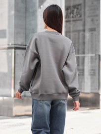 Bluza Staff gray oversize fleece