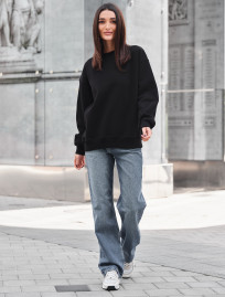 Błuza Staff black oversize fleece