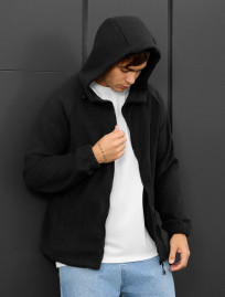 Bluza Staff zip black fleece