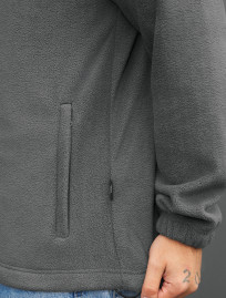 Bluza Staff zip gray fleece