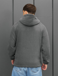 Bluza Staff zip gray fleece