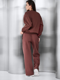 Bluza Staff dre brown oversize fleece