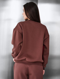Bluza Staff dre brown oversize fleece