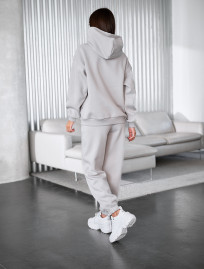 Dres Staff lo light gray oversize fleece