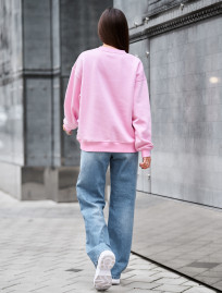 Bluza Staff pink oversize fleece