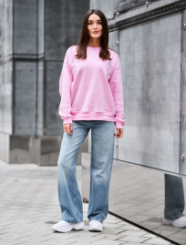 Bluza Staff pink oversize fleece
