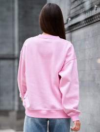 Bluza Staff pink oversize fleece