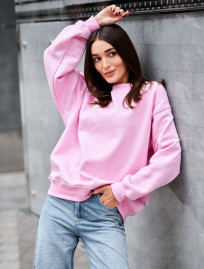Bluza Staff pink oversize fleece