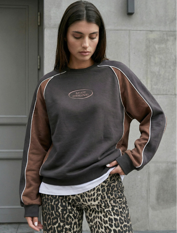 Bluza Staff oce gray & brown