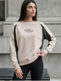 Bluza Staff oce light beige & green