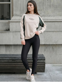 Bluza Staff oce light beige & green