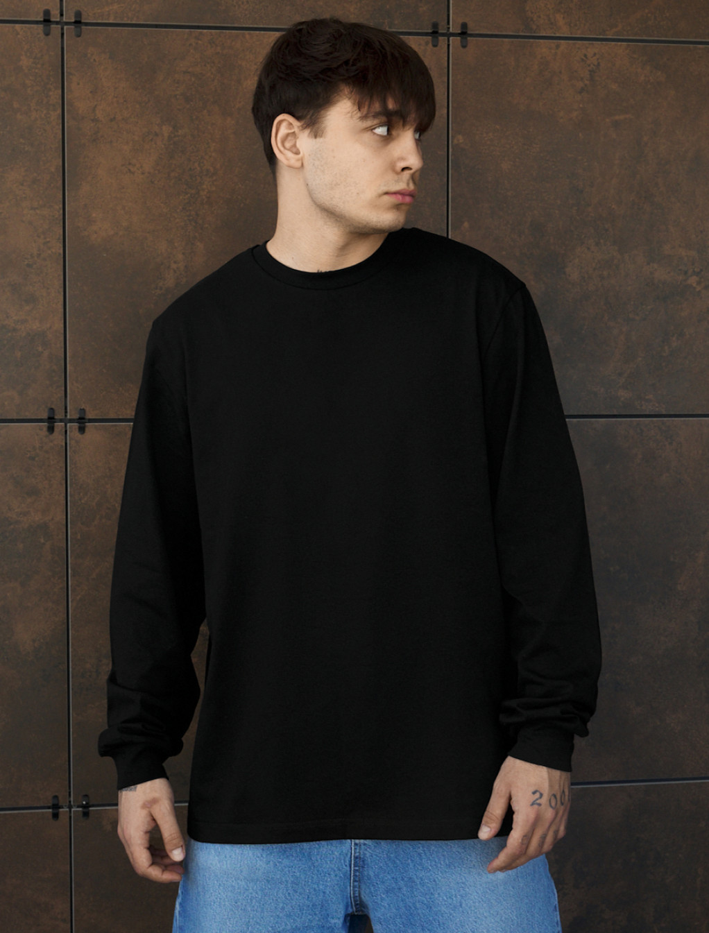 Longsleeve Staff black oversize