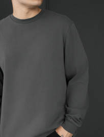 Longsleeve Staff dark gray oversize